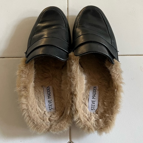 Steve Madden Fuzzy Loafers - Picture 3 of 7